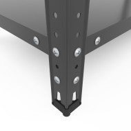 Металевий стелаж Кронос КС 1800х900х500 Меткас, 5 полиць по 100 кг, пофарбований для складу, офісу та дому