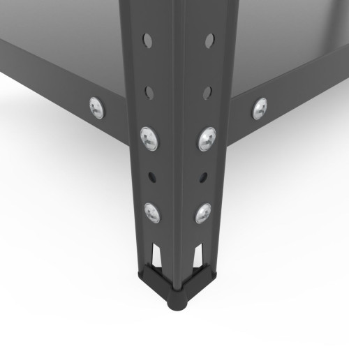 Металевий стелаж Кронос КС 1800х900х500 Меткас, 5 полиць по 100 кг, пофарбований для складу, офісу та дому