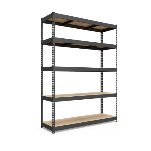 Металевий стелаж Меткас МКП КД 2160х1100х800, 5 ДСП полиць по 300 кг, пофарбований — для складу, магазину, офісу