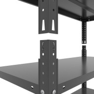 Металевий стелаж Кронос КС 1800х900х500 Меткас, 5 полиць по 100 кг, пофарбований для складу, офісу та дому