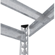 Металевий стелаж Титан ОД 1800х1200х500 Меткас, 4 ДСП полиці, 300 кг/полицю, оцинкований для складу, офісу та дому