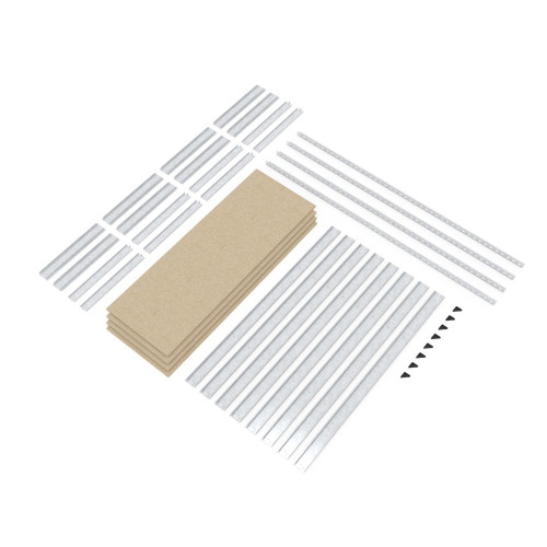 Металевий стелаж Титан ОД 1800х1200х500 Меткас, 4 ДСП полиці, 300 кг/полицю, оцинкований для складу, офісу та дому