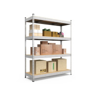 Металевий стелаж Титан ОД 1800х1200х500 Меткас, 4 ДСП полиці, 300 кг/полицю, оцинкований для складу, офісу та дому