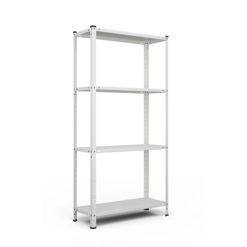 Металевий стелаж Меткас РЕК-1 1500×750×300, 4 полиці, 35 кг/полицю, пофарбований — для складу, дому та офісу