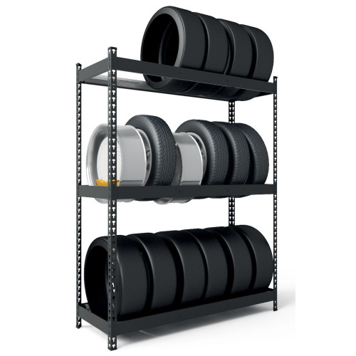 Стелажі Титан для коліс та шин, 300 кг/полицю
