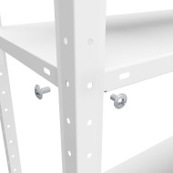 Металевий стелаж Меткас РЕК-1 1500×750×300, 4 полиці, 35 кг/полицю, пофарбований — для складу, дому та офісу