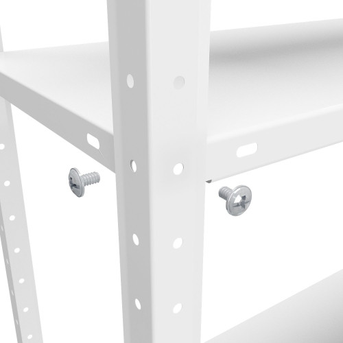 Металевий стелаж Меткас РЕК-1 1500×750×300, 4 полиці, 35 кг/полицю, пофарбований — для складу, дому та офісу