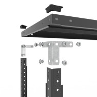 Металевий стелаж Кронос КС 1800х900х500 Меткас, 5 полиць по 100 кг, пофарбований для складу, офісу та дому