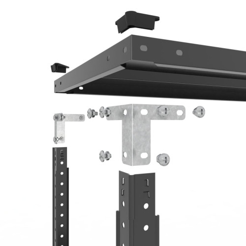 Металевий стелаж Кронос КС 1800х900х500 Меткас, 5 полиць по 100 кг, пофарбований для складу, офісу та дому
