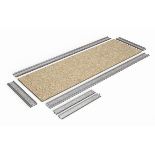 Металевий стелаж Титан ОД 1800х1200х500 Меткас, 4 ДСП полиці, 300 кг/полицю, оцинкований для складу, офісу та дому