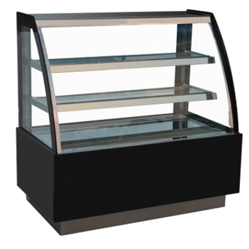 Вітрина холодильна кондитерська GOODER 1800х660х1190 мм, 2 скляні полиці, NO FROST, LED-підсвітка, R290, Китай