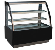 Кондитерська холодильна вітрина GOODER 90х66х119 см, 2 скляні полиці, NO FROST, LED-підсвітка, R290, для тортів і десертів