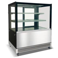 Кондитерская витрина GOODER Cube FC-500SCD 1200х730х1200 мм, стеклянные полки, LED-подсветка, NO FROST, R290, для кафе и магазинов