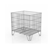 Презентаційний металевий кошик 780х600х600 мм, острівний, цинк або порошкове фарбування RAL, для викладки товарів, Україна