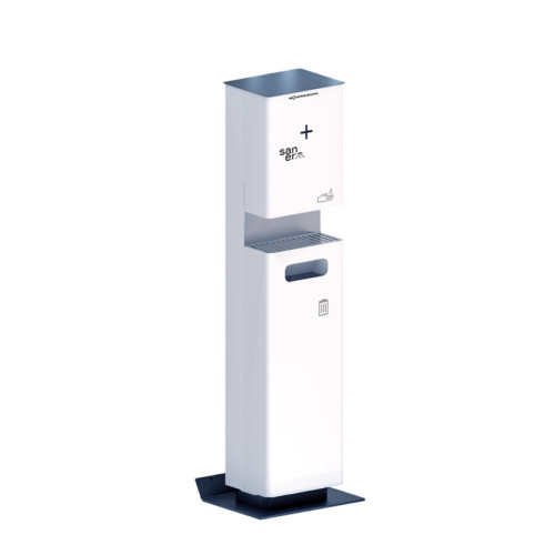 Санітайзер станція дезінфекції Saner Big, металева, біла, 1540х330х260 мм, автоматична, для бізнесу та промисловості, Україна