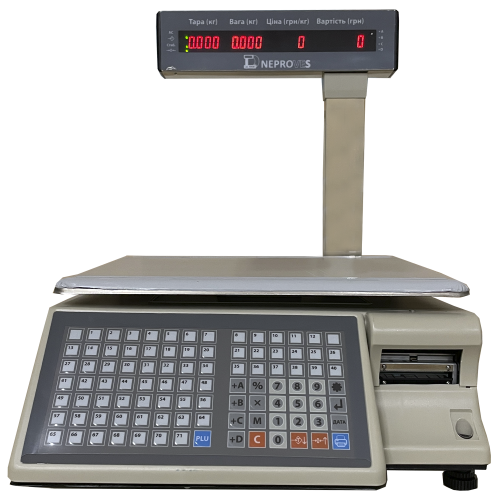 Торгові ваги Днепровес ВТД-ВСК 15кг з друком етикеток