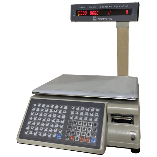 Торгові ваги Днепровес ВТД-ВСК 15кг з друком етикеток