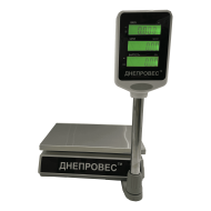 Торгові ваги Днепровес ВТД-ЕД-ЖК 6кг