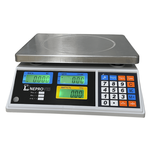 Торгові ваги Днепровес ВТД-Т1-ЖК 6кг