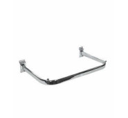 Дуга металева хромована для економпанелі 900 мм, вішак для одягу, торгове обладнання для магазинів одягу та аксесуарів.