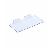 Акрилова полиця для взуття 300х120 мм настінна в економпанель, прозора, до 5 кг, для зберігання у передпокої та шафі.