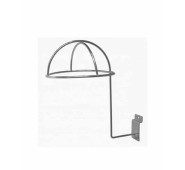 Гачок для кепки металевий хромований 185х100 мм, настінний тримач для головних уборів, кріплення для дому та магазину.