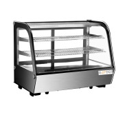Холодильна вітрина Gooder XCW-120LS настільна, 120 л, 2 полиці нерж., розсувні двері, LED, 0…+12°C, динамічне охолодження, Китай
