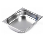 Гастроемкость профессиональная Kayalar 2/1-10 из нержавеющей стали AISI 304, 530х650х10 мм, Турция — для ресторанов и кухни HoReCa