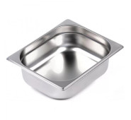 Гастроємність із нержавіючої сталі AISI 304 KayaLAR GN 2/1-100, 28,9 л, 530х650х100 мм, Туреччина – для кухні, їдалень та харчової промисловості