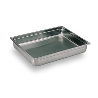 Гастроємність 2/1-40 з нержавіючої сталі AISI 304 Каялар, 11 л, 530х650х40 мм, Туреччина — для ресторанів, їдалень, харчової промисловості