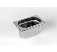 Гастроємність нержавіюча 1/9-100 мм GN, 176х108х100 мм, для кухні та зберігання продуктів, Каялар (Туреччина), AISI 304