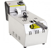 Електрична фритюрниця Remta 3 л, 2.3 кВт, 220В, настільна, професійна для кафе та ресторанів, обладнання для фастфуду