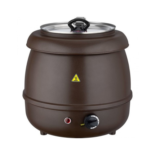 Електрична супниця Remta CB11, 9 л, нержавіюча сталь, 350х350х380 мм, професійна для кафе, їдалень та ресторанів