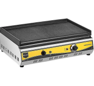 Електричний гриль Remta RS95, 2.8 кВт, рифлена поверхня 650х380 мм, бортики, індикатор, для кафе, ресторанів та їдалень