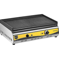 Електричний гриль Remta RS95, 2.8 кВт, рифлена поверхня 650х380 мм, бортики, індикатор, для кафе, ресторанів та їдалень