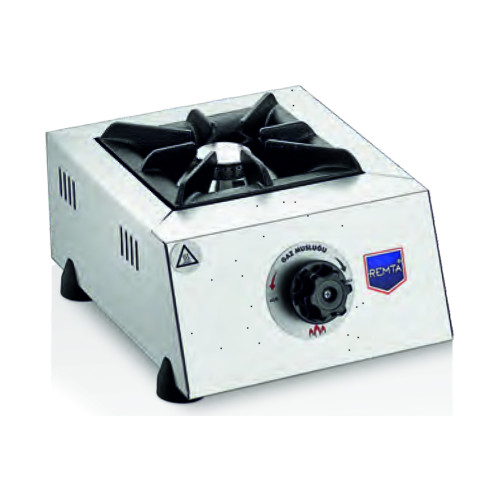 Настільна газова плита Remta CEJ29Z 1 конфорка 0,67 кВт, нержавіюча сталь, 258х658х430 мм, для кафе, ресторанів, фастфуду