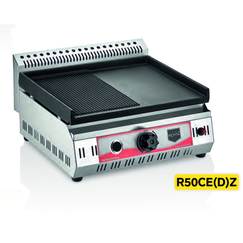 Газовий гриль Remta R86, 2.9 кВт, комбі-поверхня, 450x390 мм, професійний гриль LPG для кафе та ресторанів