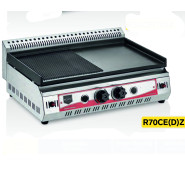 Газовий гриль Remta R70CEDZ 5.8 кВт, жарочна комбі-поверхня 650x380 мм, професійний гриль для кафе та ресторанів, вага 36 кг