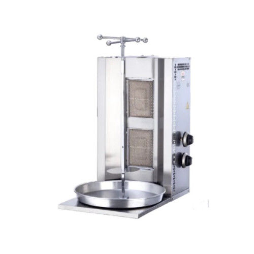 Газовий апарат для шаурми GOODER MSD-02 MARS, 20 кг, 2 пальники, корпус з нержавіючої сталі, Туреччина, професійний гриль 7 кВт