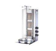 Газовий апарат для шаурми Mars MSD-03, 3 пальники, 75 см шампур, завантаження 30 кг, корпус з нержавійки, Туреччина, 10,5 кВт