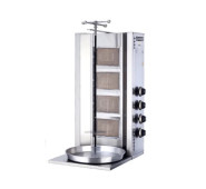 Газовий апарат для шаурми GOODER MSD-04 MARS, 4 пальники, завантаження 40 кг, корпус з нержавіючої сталі, Туреччина, професійне обладнання