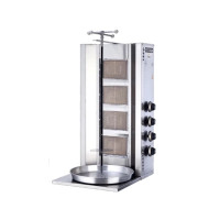 Газовий апарат для шаурми GOODER MSD-04 MARS, 4 пальники, завантаження 40 кг, корпус з нержавіючої сталі, Туреччина, професійне обладнання