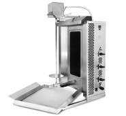 Електричний апарат для шаурми Mars MED-03, 40 кг, 4,2 кВт, 3 зони нагріву, нерж. сталь, жаростійке скло ROBAX, Туреччина