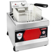 Електрична фритюрниця GOODER MF-3 3 л, 2.5 кВт, нержавіюча сталь, настільна, знімна корзина, Туреччина, для кафе та ресторанів