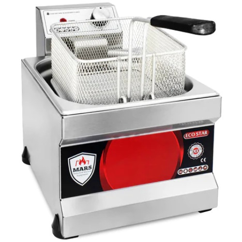 Електрична фритюрниця GOODER MF-3 3 л, 2.5 кВт, нержавіюча сталь, настільна, знімна корзина, Туреччина, для кафе та ресторанів
