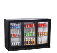 GOODER BBT350S шафа холодильна середньотемпературна 320 л, 6 полиць, динамічне охолодження, LED-підсвітка, чорний, 1350х520х900 мм