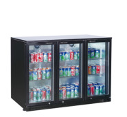 Холодильна шафа середньотемпературна Gooder BBT350H 320 л, 6 полиць, нержавіюча сталь, LED, замок, динамічне охолодження, 1350х520х900 мм