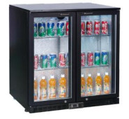 Холодильна шафа Gooder BBD230H 208 л, динамічне охолодження, 4 полиці, LED, замок, чорний, 0...+8°C, для магазинів і кафе