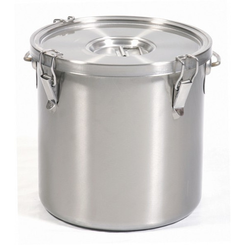 Термоведро 10 л GOODER Каялар из нержавеющей стали AISI 304, двойная стенка и дно, для молока и пищевых жидкостей, Турция