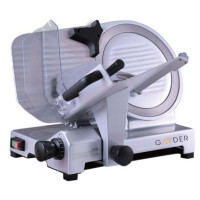 Електричний слайсер Gooder FS409 для ковбаси та сиру, ніж 250 мм, алюмінієвий корпус, товщина нарізки 0-25 мм, 0,25 кВт, Китай